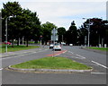 Small grass triangle in Dinas Road, Penarth