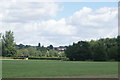 View of houses in Loughton from Roding Valley Nature Reserve