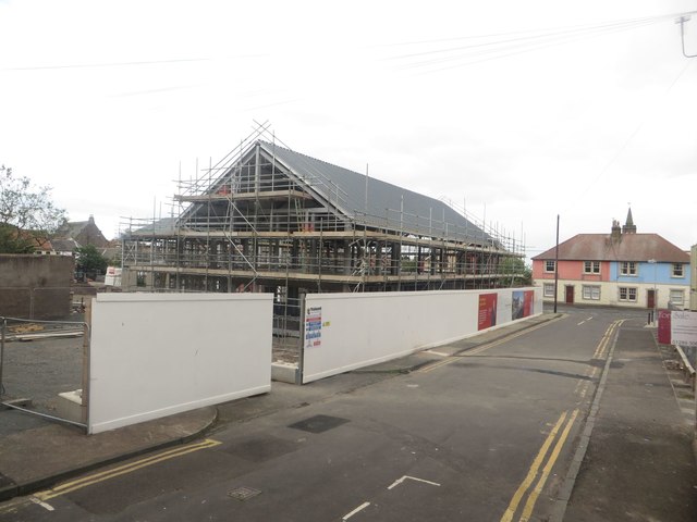 New offices under construction, Hatters Lane, Berwick-upon-Tweed