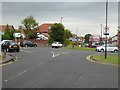 NZ3371 : Roundabout in West Monkseaton by Oliver Dixon