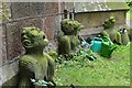SK1161 : A Trio of Gargoyles at Sheen Church by Andrew Tryon