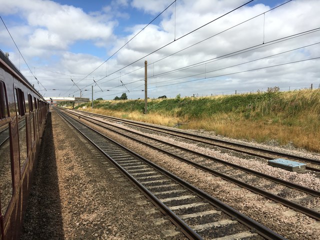 The East Coast Main Line South Of Thirsk © Graham Hogg Geograph