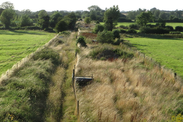 Dismantled railway near Twyford
