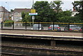 Yellow notice on Eastbrook railway station