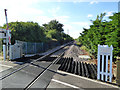 Newmarket to Ely line at crossing of Clark