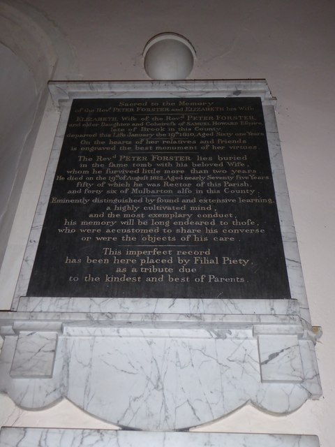 St Peter, Hedenham: memorial (XI)