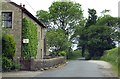 Back Lane passes Weather Cock Farm