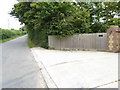 West Chiltington Lane at  Meadowvale Farm entrance