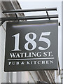 185 Watling Street sign