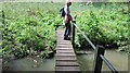 Footbridge over a small stream