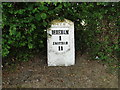 Milestone on the Scarning to Dereham road