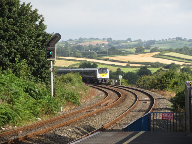 The 8.57 Dublin Connolly train entering... © Eric Jones cc-by-sa/2.0 ...