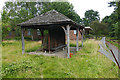 TQ0265 : Sheltered seating, Botley park by Alan Hunt