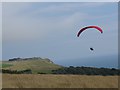 Paraglider at Ringstead car park