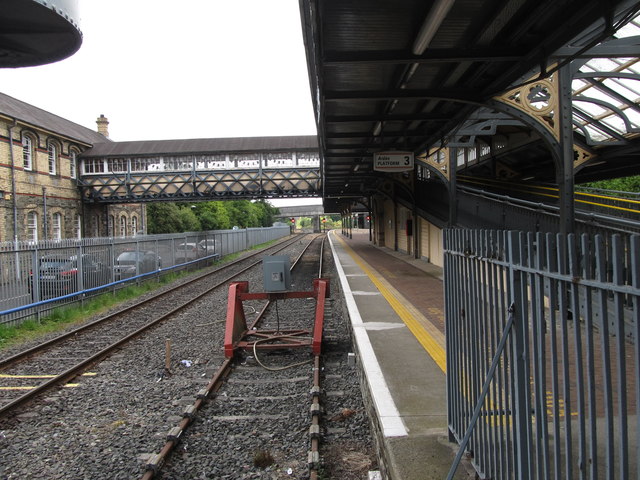 A Victorian overhead walkway at Clarke Station. Dundalk
