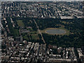 Kensington Palace and Kensington Gardens from the air