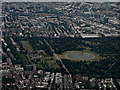 Kensington Palace and Kensington Gardens from the air