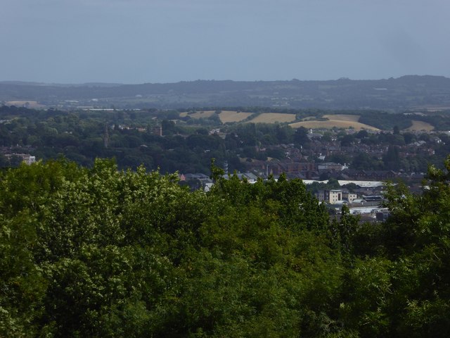 Exeter seen from Barley Mount