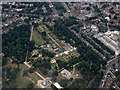 Chiswick House and Gardens from the air