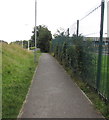 Footpath towards the Asda superstore, Duffryn, Newport