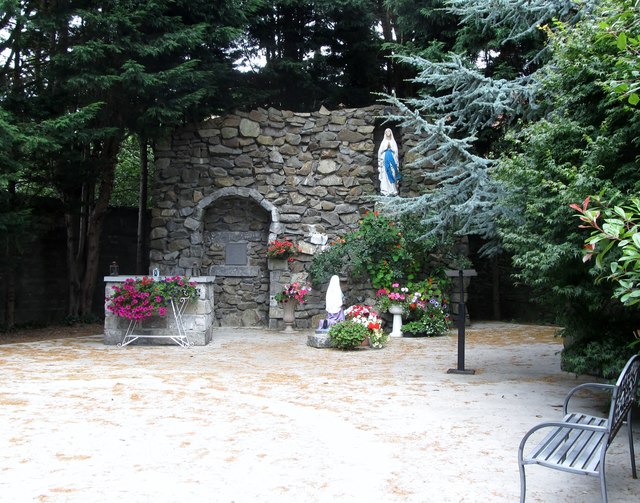 Marian grotto at the Friary Rosary Garden, Dundalk