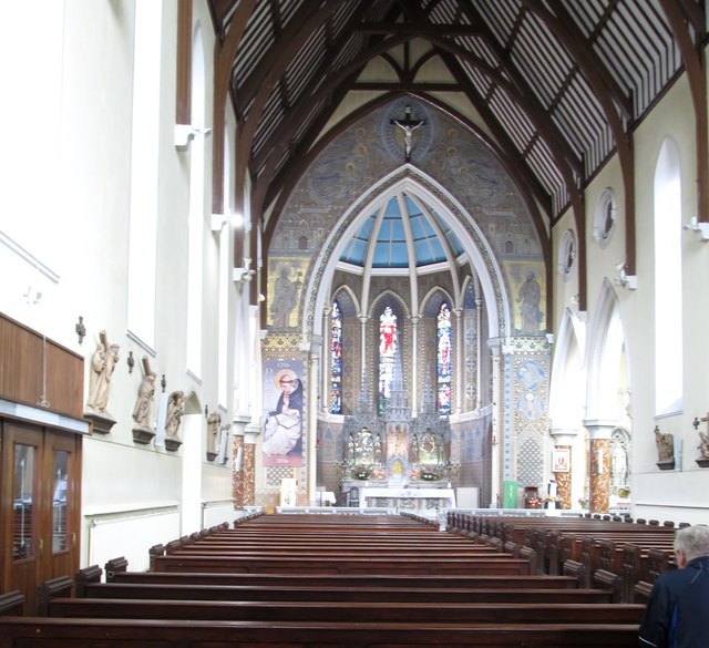 The interior of St Malachy's Dominican Church, Dundalk