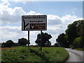 TM0789 : Roadsign on New Buckenham Road by Geographer