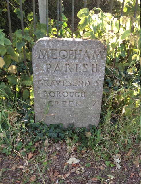 Meopham Parish Milestone, Wrotham Road, Meopham