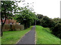 Path on the south side of Morgan Way, Duffryn, Newport