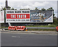 J4981 : 'Legal Name Fraud' advert, Bangor by Mr Don't Waste Money Buying Geograph Images On eBay