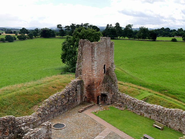 Ruins of Corner Tower at Brougham Castle (view from the Keep)