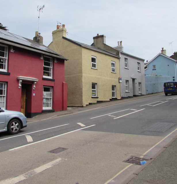 Colourful houses, Bitton Park Road, Teignmouth