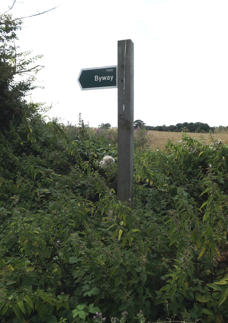 Byway sign off Honeypot Lane