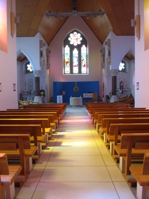 Interior view of the Church of the Immaculate Conception, Louth Village