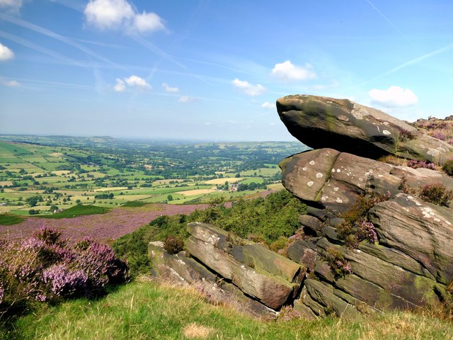 Rock outcrop on The Roaches
