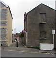 ST1168 : No motor vehicles sign facing Merthyr Street, Barry by Jaggery