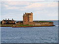 NO4630 : Broughty Castle, Firth of Tay by David Dixon