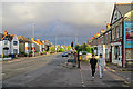 Cherry Hinton Road: sunlight after rain