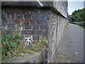 OS benchmark - Bordesley, former Bolton St canal bridge