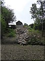 Construction by the former railway line, Tiverton