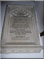 St Mary, Shrewton: memorial (B)