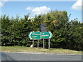 Roadsigns on the A143 Bury Road