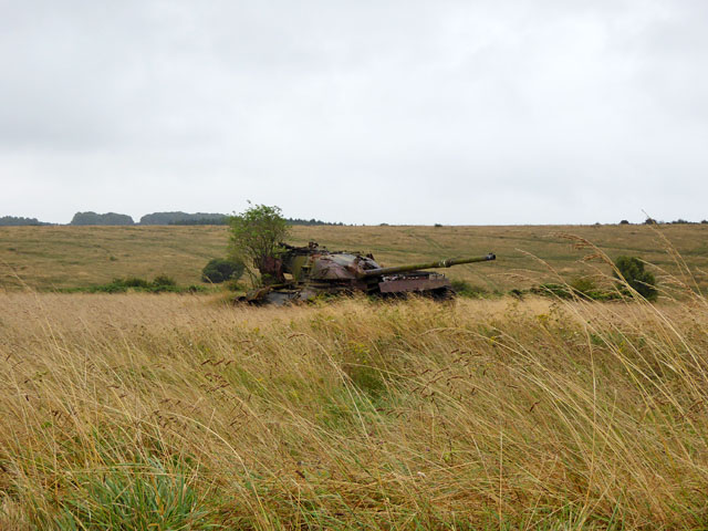 Derelict tank, Imber ranges