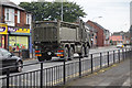 Broken down army lorry