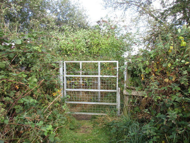 Gate on the path to Wild Goose Farm