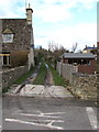 Access lane to Barton Lane Allotments, Cirencester