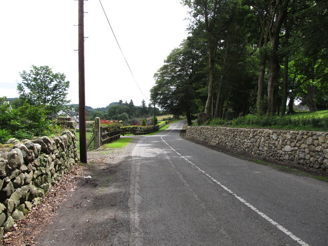 View south along the road linking Lower Ravensdale and Upper Deerpark