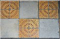 TF0516 : St Andrew's church: floor tiles by Bob Harvey