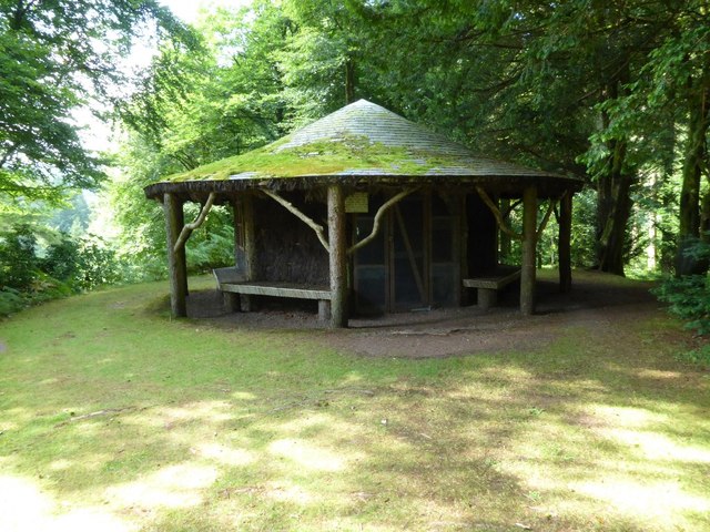 Pavilion in Drumlanrig Woods