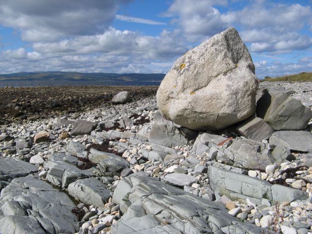 Granite erratic boulder